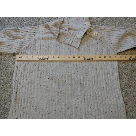 Vintage 03 Tommy Hilfiger Women's Sweater Cream With Multi-Color Flecks Size XL - Picture 7 of 9